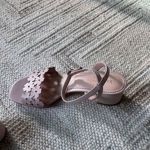 Kate Spade Daisy Mid Leather Rose Pink Heels Size 7.5 Womens